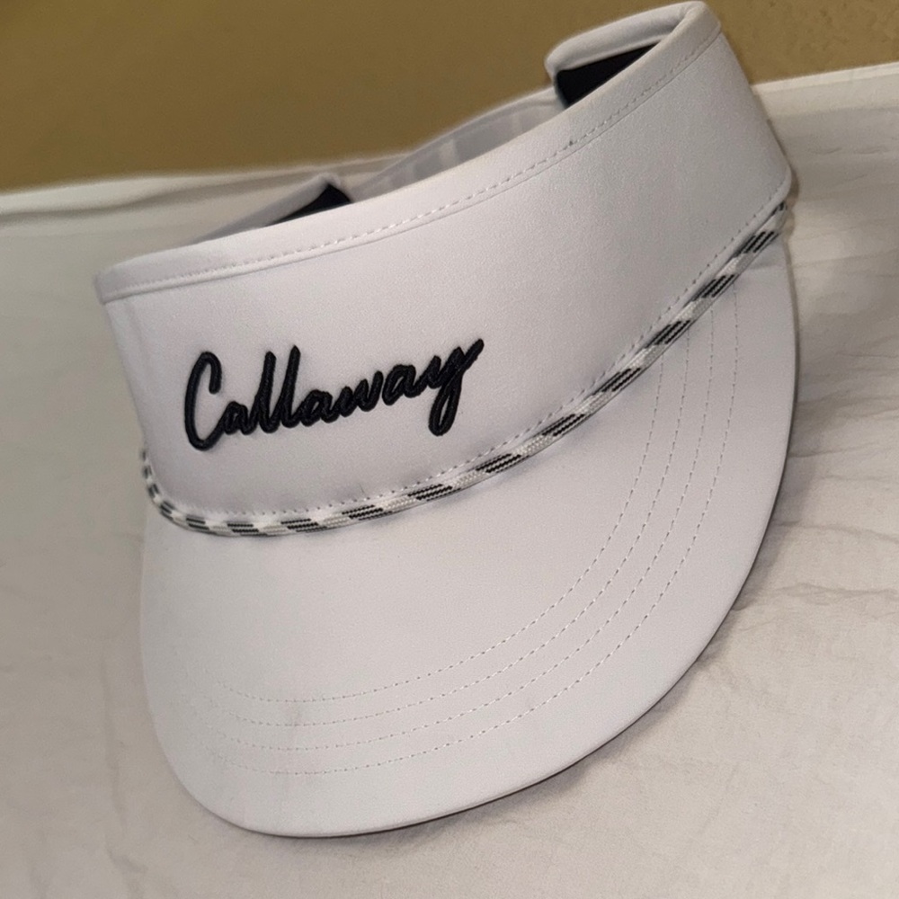 Callaway White Golf Visor with Black Logo